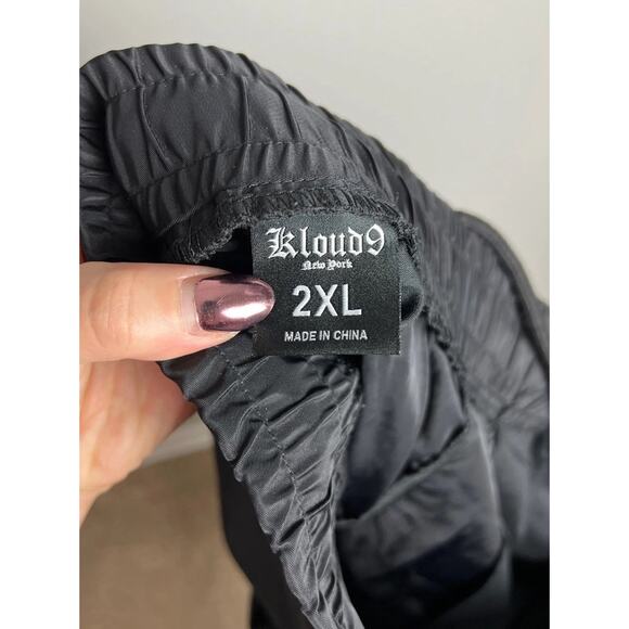 Kloud9 New York Black Nylon Cargo Jogger Pants 2XL Streetwear Utility Men’s - Picture 5 of 7